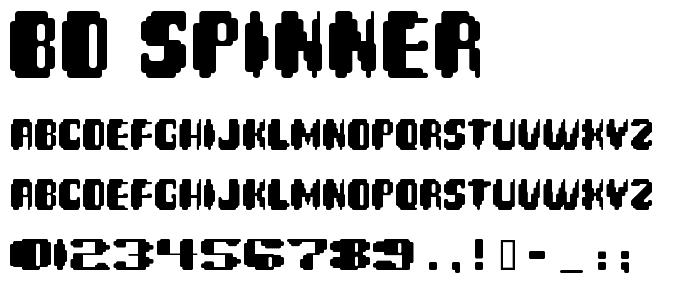 BD Spinner font